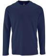 02074 Sol's Imperial Long Sleeve T-Shirt French Navy colour image